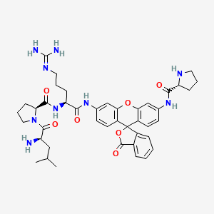 molecular formula C42H51N9O7 B15137312 D-Leu-Pro-Arg-Rh110-D-Pro 