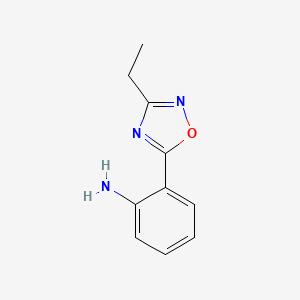 molecular formula C10H11N3O B1513734 2-(3-乙基-1,2,4-恶二唑-5-基)苯胺 CAS No. 1015846-78-2