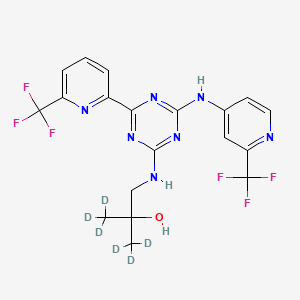 molecular formula C19H17F6N7O B15137361 Enasidenib-d6 