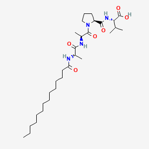 molecular formula C30H54N4O6 B15137364 Myristoyl tetrapeptide Ala-Ala-Pro-Val 