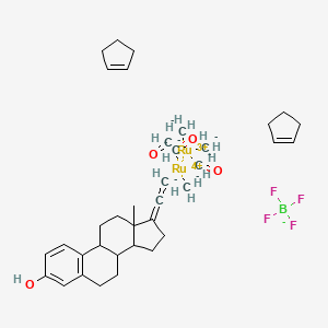 molecular formula C36H51BF4O4Ru2- B15137366 Anticancer agent 161 