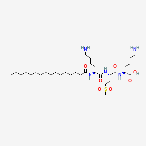 molecular formula C33H65N5O7S B15137377 Palmitoyl lysyldioxymethionyllysine CAS No. 1101448-24-1