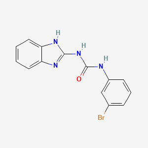 molecular formula C14H11BrN4O B15137404 1-(1H-benzimidazol-2-yl)-3-(3-bromophenyl)urea 