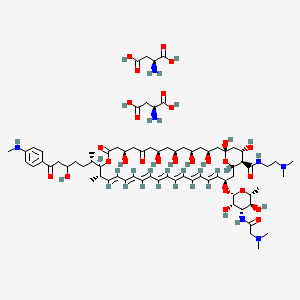 molecular formula C75H117N7O27 B15137451 Amcipatricin diaspartate CAS No. 143563-20-6