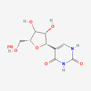 molecular formula C9H12N2O6 B15137469 Pseudouridine-O18 