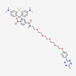 molecular formula C46H55N7O8Si B15137497 SiR-PEG4-Me-tetrazine 