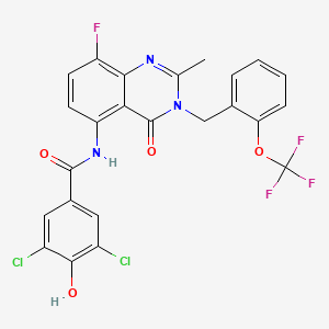 molecular formula C24H15Cl2F4N3O4 B15137508 Hsd17B13-IN-65 