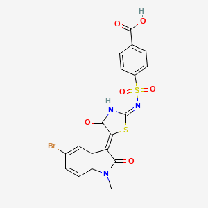 molecular formula C19H12BrN3O6S2 B15137519 Mettl16-IN-1 