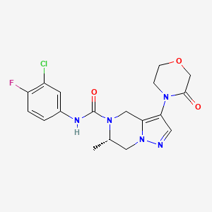 molecular formula C18H19ClFN5O3 B15137584 Hbv-IN-41 