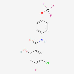 molecular formula C14H8ClF4NO3 B15137593 SARS-CoV-2-IN-39 