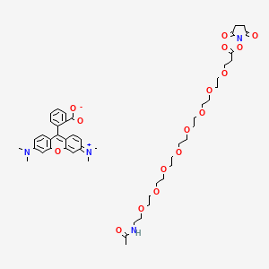 molecular formula C49H66N4O16 B15137605 Tamra-peg8-nhs 