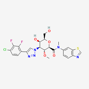 molecular formula C24H22ClF2N5O5S B15137631 Galectin-3-IN-4 