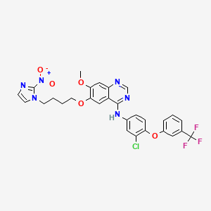 molecular formula C29H24ClF3N6O5 B15137635 Egfr/her2-IN-10 