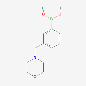 molecular formula C11H16BNO3 B151377 3-(吗啉甲基)苯硼酸 CAS No. 397843-58-2