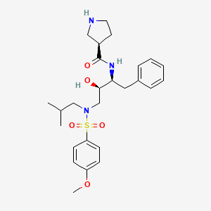 molecular formula C26H37N3O5S B15137707 HIV-1 protease-IN-11 