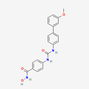 molecular formula C21H19N3O4 B15137763 N-hydroxy-4-[[4-(3-methoxyphenyl)phenyl]carbamoylamino]benzamide 