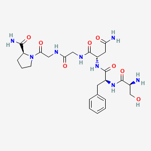 molecular formula C25H36N8O8 B15137836 Sfnggp-NH2 