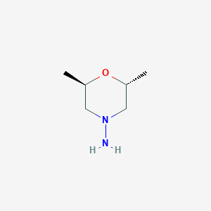 molecular formula C6H14N2O B1513788 4-Morpholinamine,2,6-dimethyl-,(2r,6r)- 