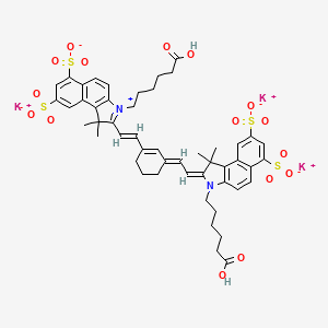 molecular formula C50H53K3N2O16S4 B15137910 Sulfo-Cy7.5 dicarboxylic acid 