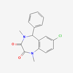 molecular formula C17H15ClN2O2 B1513794 3-氧代-4,5-二氢-4-甲基替马西泮 CAS No. 93329-92-1