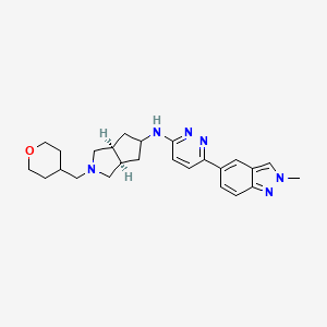 (3aR,6aS)-N-[6-(2-methylindazol-5-yl)pyridazin-3-yl]-2-(oxan-4-ylmethyl)-3,3a,4,5,6,6a-hexahydro-1H-cyclopenta[c]pyrrol-5-amine