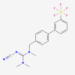 molecular formula C18H19F5N4S B15138014 Mate-IN-1 