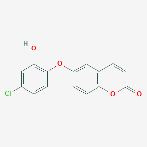 molecular formula C15H9ClO4 B15138019 PfFAS-II inhibitor 1 