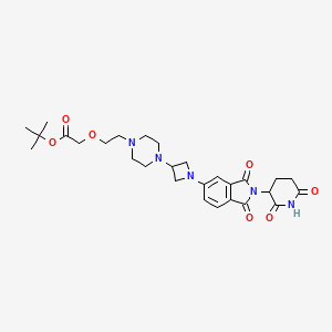 molecular formula C28H37N5O7 B15138028 E3 Ligase Ligand-linker Conjugate 60 