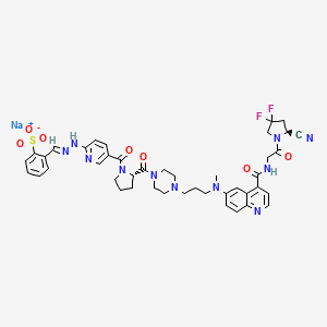 molecular formula C43H46F2N11NaO7S B15138052 [99mTc]Tc-6 C1 