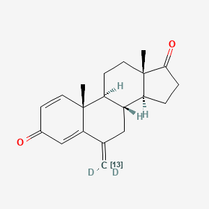 molecular formula C20H24O2 B15138058 Exemestane-13C,d2 