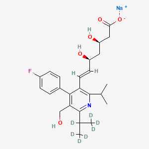 molecular formula C25H31FNNaO5 B15138078 Desmethylcerivastatin-d7 (sodium) 