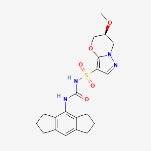 1-(1,2,3,5,6,7-hexahydro-s-indacen-4-yl)-3-[[(6S)-6-methoxy-6,7-dihydro-5H-pyrazolo[5,1-b][1,3]oxazin-3-yl]sulfonyl]urea