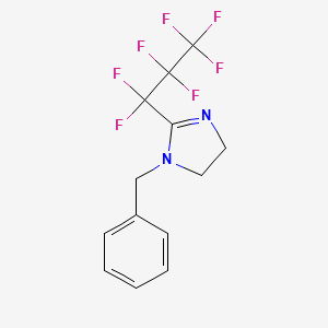 molecular formula C13H11F7N2 B1513810 1-Benzyl-2-(perfluoropropyl)-4,5-dihydro-1H-imidazole 