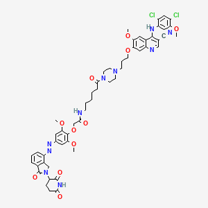 molecular formula C54H58Cl2N10O11 B15138237 CaMKII|A-PHOTAC 