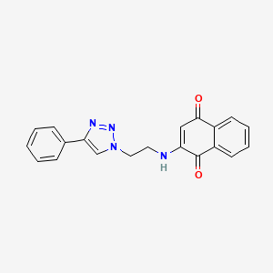 molecular formula C20H16N4O2 B15138248 Antimalarial agent 24 