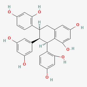 molecular formula C28H24O8 B15138272 Alboctalol 