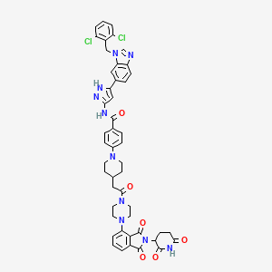 molecular formula C48H44Cl2N10O6 B15138329 PROTAC FLT-3 degrader 3 