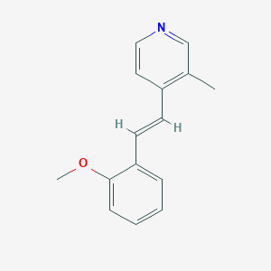 3-Picoline,4-(o-methoxystyryl)-