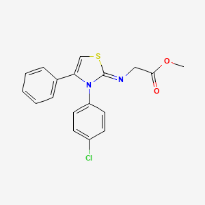 molecular formula C18H15ClN2O2S B15138354 Anticancer agent 122 