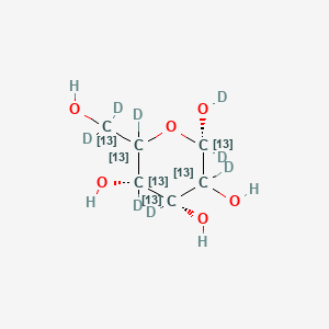 molecular formula C6H12O6 B15138392 alpha-D-glucose-13C6,d7 