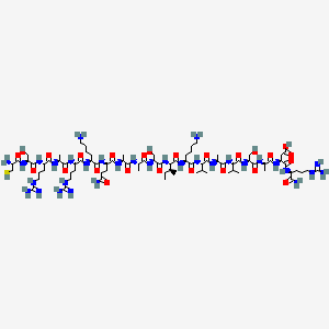 molecular formula C82H150N32O25S B15138425 H-Cys-Ser-Arg-Ala-Arg-Lys-Gln-Ala-Ala-Ser-Ile-Lys-Val-Ala-Val-Ser-Ala-Asp-Arg-NH2 