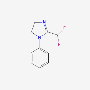 molecular formula C10H10F2N2 B1513843 2-(Difluoromethyl)-1-phenyl-4,5-dihydro-1H-imidazole 