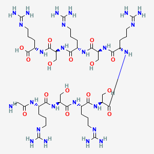 molecular formula C44H85N25O15 B15138446 RS Domain derived peptide 