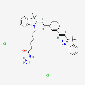 molecular formula C37H48Cl2N4O B15138463 Cyanine7 hydrazide (dichloride) 