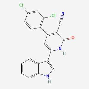 molecular formula C20H11Cl2N3O B15138475 Mapk-IN-2 