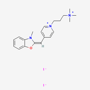 molecular formula C20H27I2N3O B15138482 Oxazole blue 