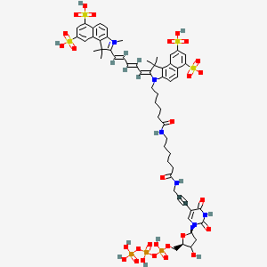 molecular formula C58H69N6O28P3S4 B15138488 Sulfo-Cy5.5 dUTP 