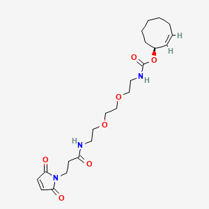 molecular formula C22H33N3O7 B15138521 (S)-TCO-PEG2-Maleimide 