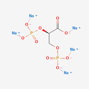 molecular formula C3H3Na5O10P2 B15138524 2,3-Diphospho-D-glyceric acid (pentasodium salt) 