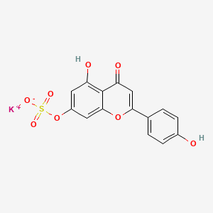 molecular formula C15H9KO8S B15138546 Apigenin-7-O-sulfate Potassium Salt 